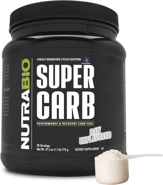 Performance-Enhancing Cluster Dextrin Carb Supplement with Electrolytes - Unflavored Powder for Muscle Recovery - 30 Servings