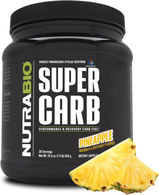 Performance-Enhancing Pineapple Super Carb Powder with Cluster Dextrin and Electrolytes - 30 Servings