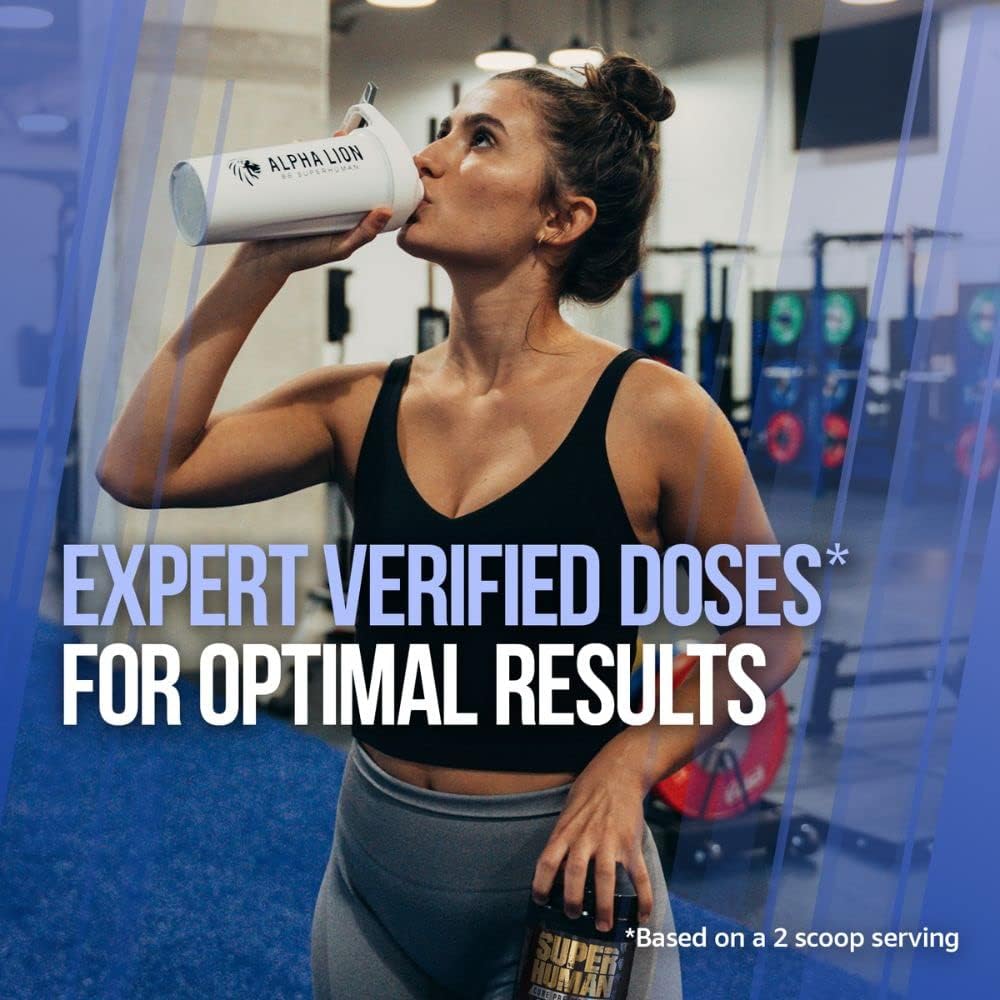 Performance-Enhancing Pre Workout Powder with Creatine, Beta Alanine, L-Citrulline, and Caffeine for Energy - Blue Raspberry Flavor (30 Servings)