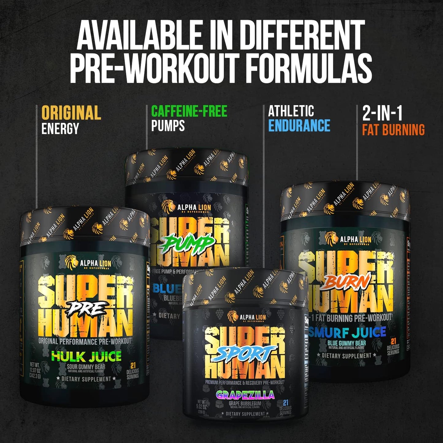 Performance-Enhancing Pre Workout Powder with Creatine, Beta Alanine, L-Citrulline, and Caffeine for Energy - Blue Raspberry Flavor (30 Servings)