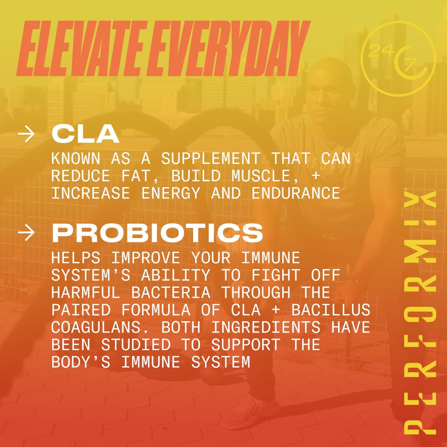 Performix AbCuts CLA + Probiotics Soft Gels for Lean Muscle Growth, Energy, and Digestive Health - Men & Women - 100 Count