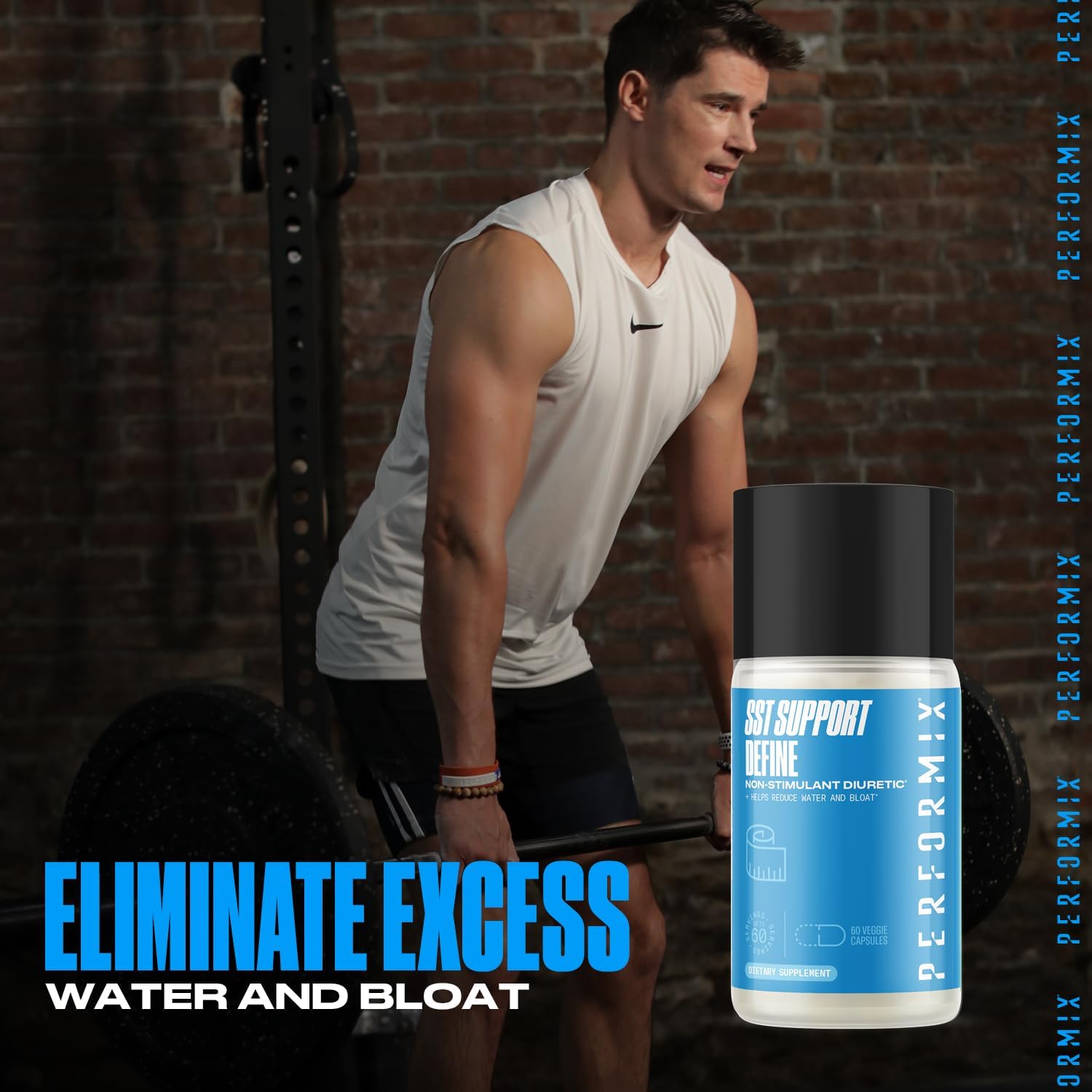 Performix SST Non-Simulant Diuretic Capsules - Reduce Water Retention & Bloating - Supports Urinary Tract Health - Dandelion & Apple Cider Vinegar