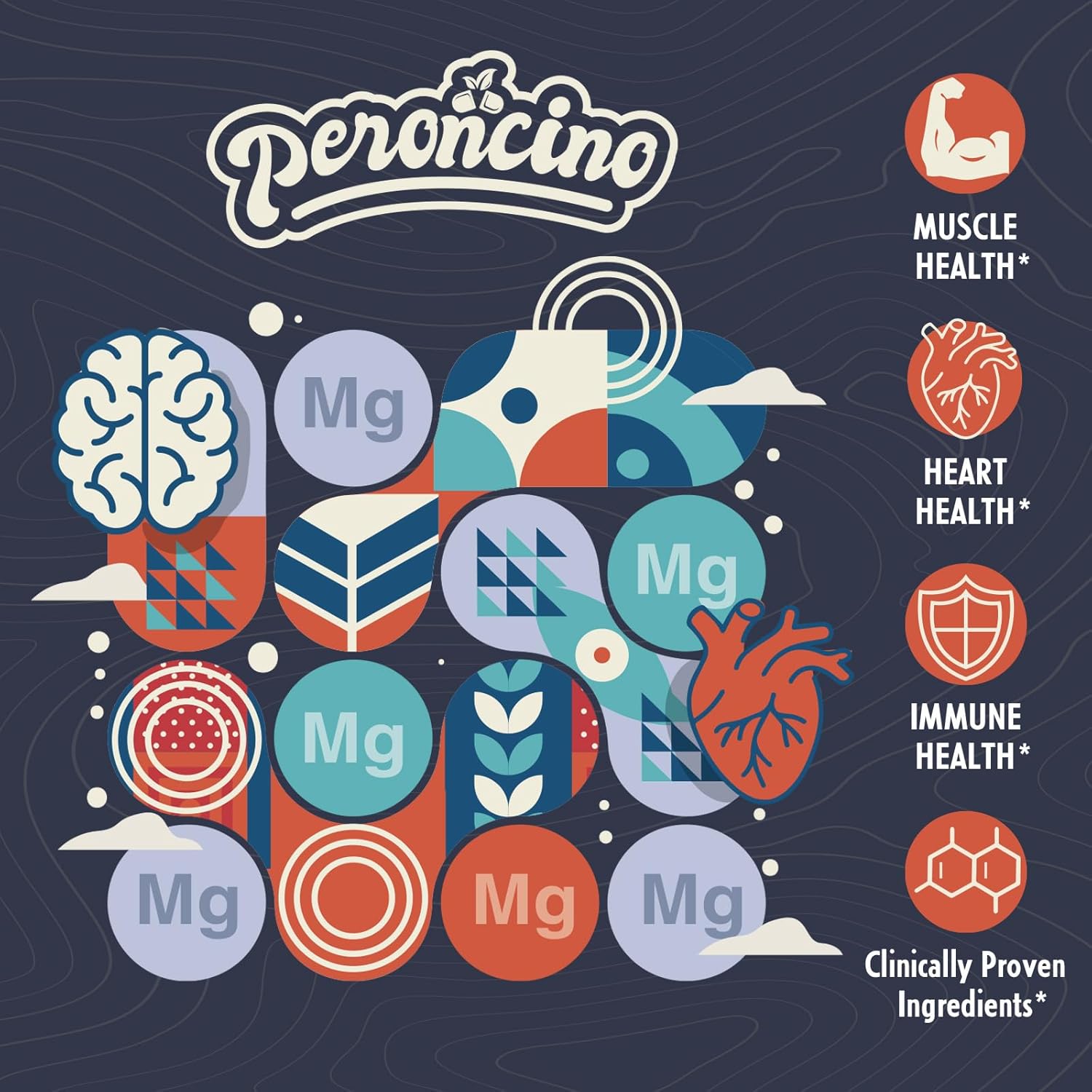 Peroncino Liposomal Magnesium Citrate Drops with Vitamin B6 and Zinc for Gut, Bone, Mood, Stress - 60ml (2-Pack)