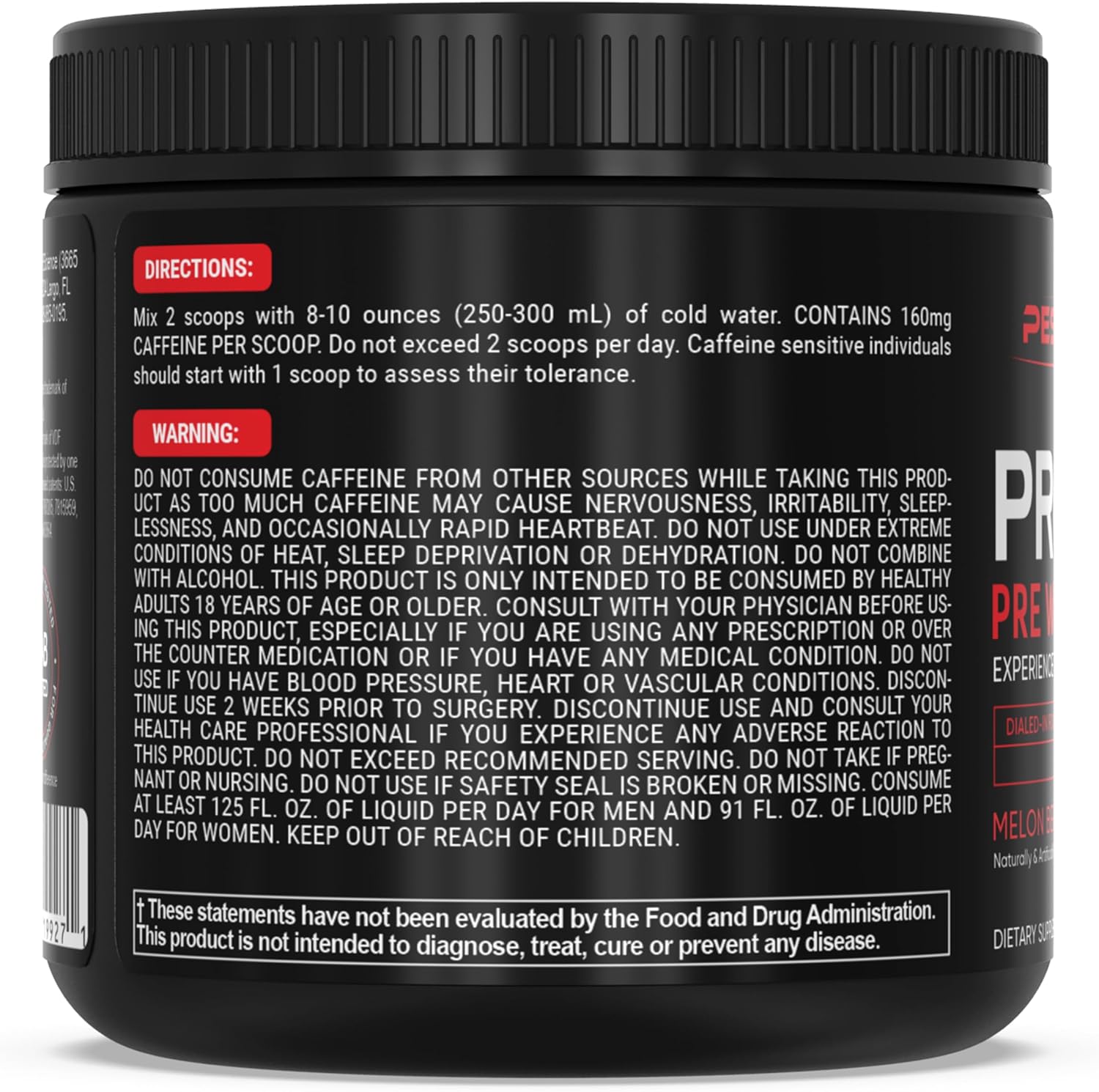 PEScience Prolific Pre Workout Energy Supplement - Melon Berry Twist Flavor - 40 Scoops - Includes Nitric Oxide Booster
