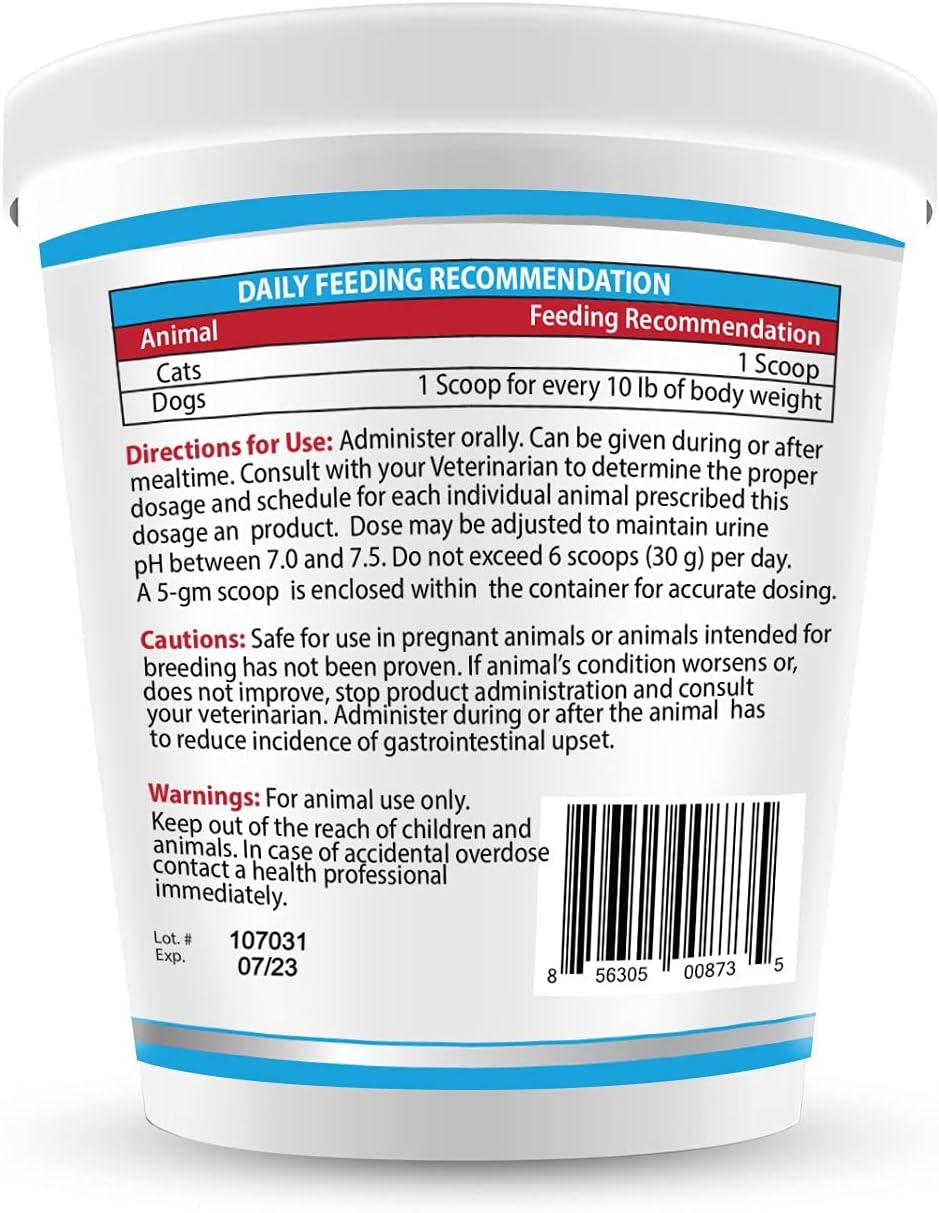Pet Health Pharma Potassium Citrate Cranberry Granules 300gm - Urinary Tract Support for Cats and Dogs - Prevents Calcium Oxalate Stones - Made in U.S.A
