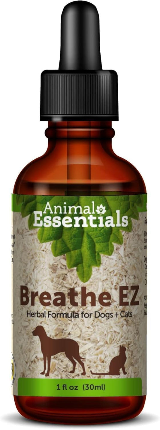 Pet Respiratory Support Supplement for Dogs & Cats - Improve Breathing & Respiration with Breathe EZ - 1 Fl Oz