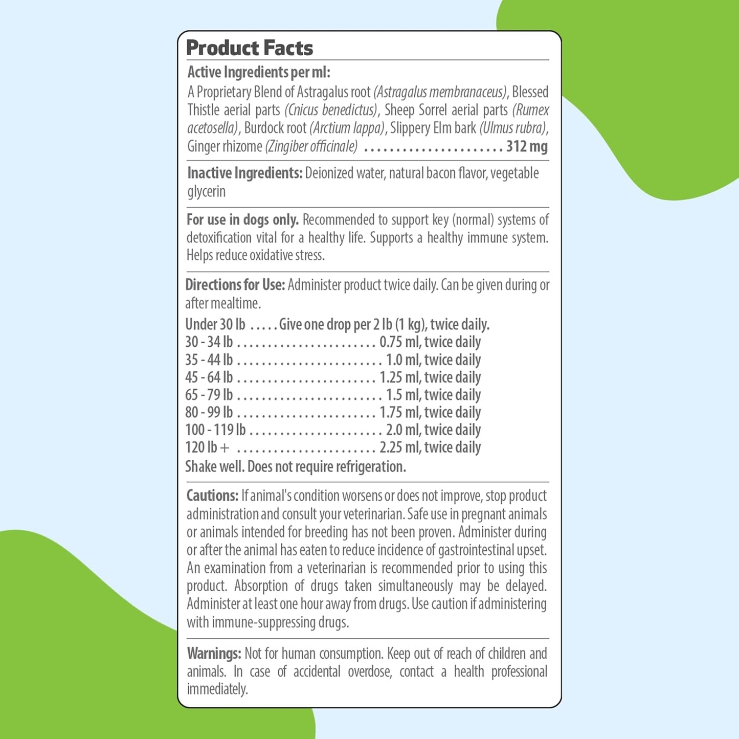 Pet Wellbeing Life Gold for Dogs - Herbal Supplement for Immune Support, Antioxidants, Cellular Health, and Detoxification - Veterinarian Formulated - 4 oz