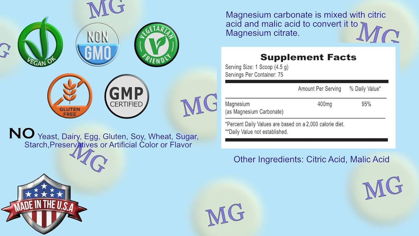 Peter's Choice Magnesium Supreme: Natural Non-GMO Vegan Supplement for Better Sleep and Relaxation - 12oz, 75 Servings