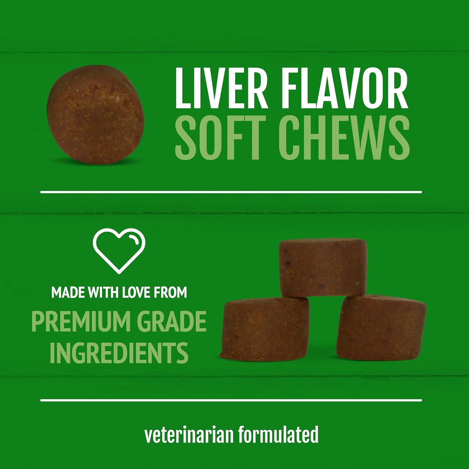 Petnc Natural Care Pre & Probiotics Chews (120 Count) for Digestive Health - Dog Supplement with 1 Billion CFUs & Prebiotic Inulin - Supports Dogs 12 Weeks & Older - Liver Flavor
