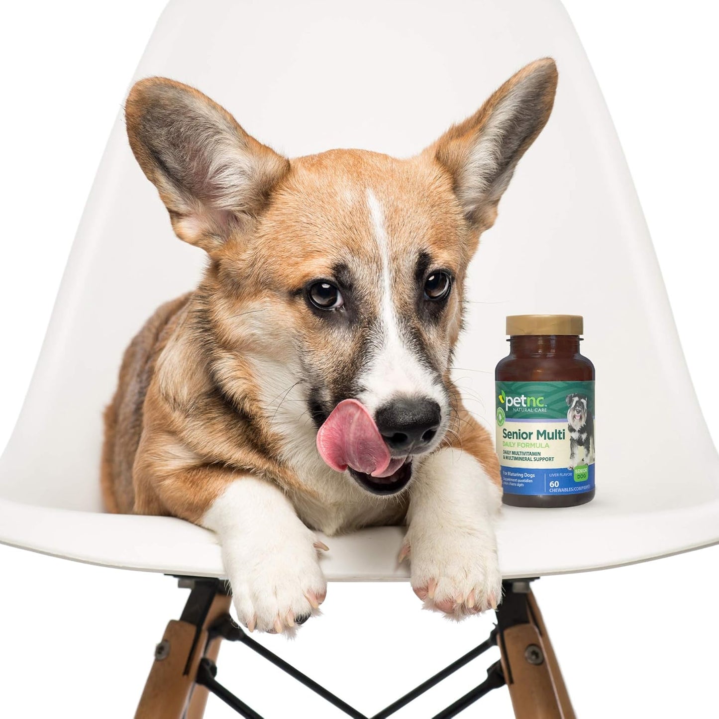PetNC Natural Care Senior Multi Chewables for Dogs - 60 Count Bottle