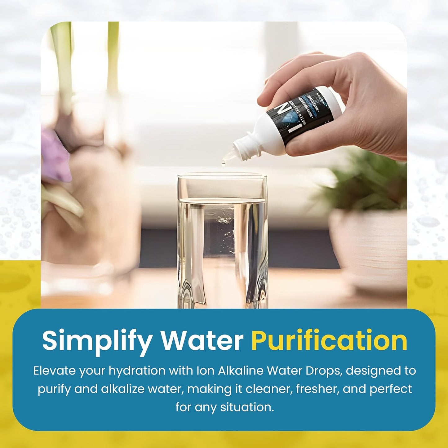 PH Booster and Water Treatment Drops for Alkaline Ionized Water - Alkaline Water Drops