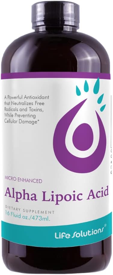 Pharmacist Formulated Alpha Lipoic Acid Liquid Supplement - 50mg ALA per Serving - Antioxidant-Rich - Rapid-Sorb Technology - 16 fl. oz.