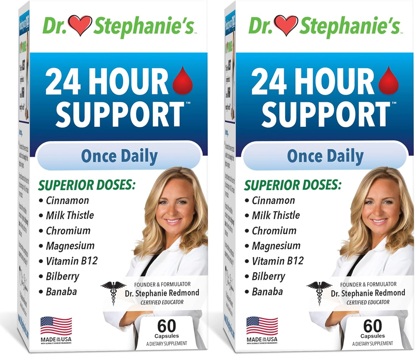 Pharmaganics Dr. Stephanie's 24 Hour Once Daily Supplement 2 Pack - Daily Support Formula
