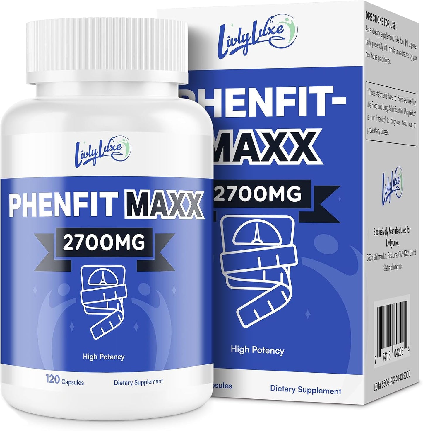 PhenFit-Maxx Weight Loss Supplement - Appetite Suppressant with CLA and L-Carnitine - Metabolism Booster for Women and Men