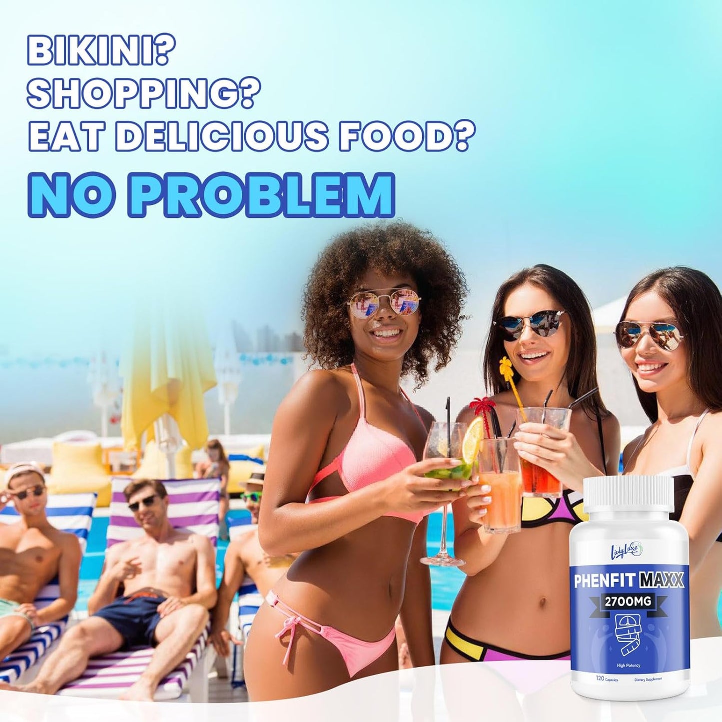 PhenFit-Maxx Weight Loss Supplement - Appetite Suppressant with CLA and L-Carnitine - Metabolism Booster for Women and Men