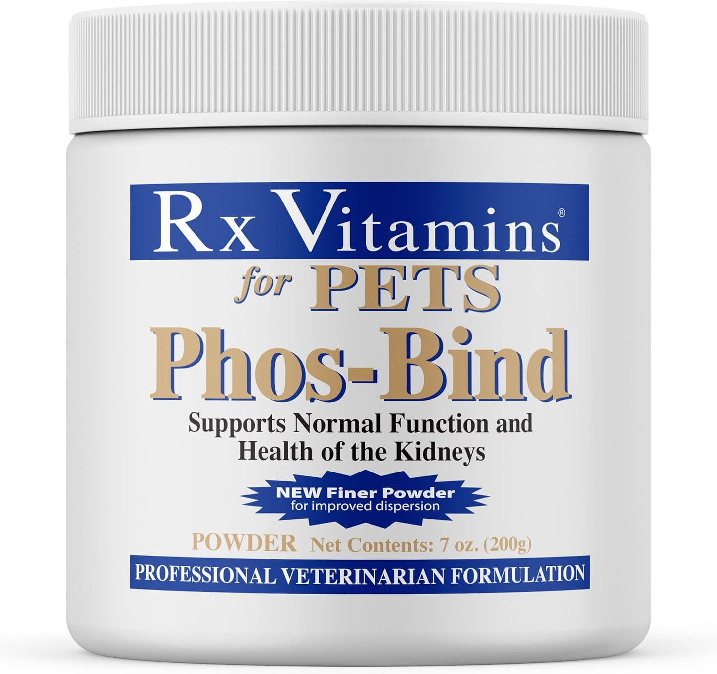 Phos-Bind Kidney Support Supplement Powder for Cats & Dogs - Phosphate Binder for Kidney Health - Supports Normal Kidney Cleanse - 200g