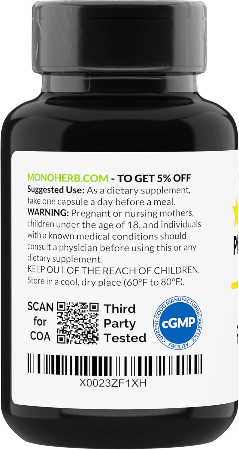 PhosphatidylSerine 200mg Complex - 90 Vegan Capsules with Omega 3 - Soy Free - Non GMO by MONOHERB