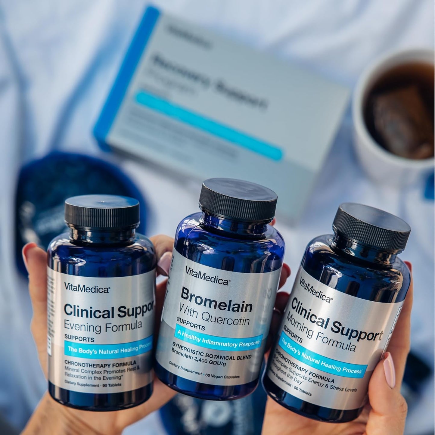 Physician-Designed Post Surgery Recovery Supplement Program with Vitamins, Minerals, Antioxidants, Bromelain, and Quercetin for Healing