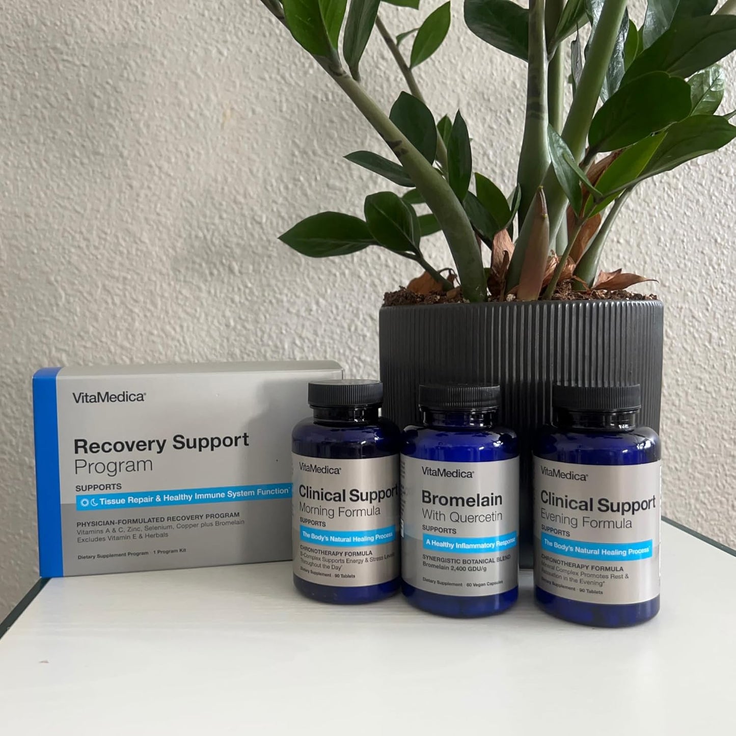 Physician-Designed Post Surgery Recovery Supplement Program with Vitamins, Minerals, Antioxidants, Bromelain, and Quercetin for Healing