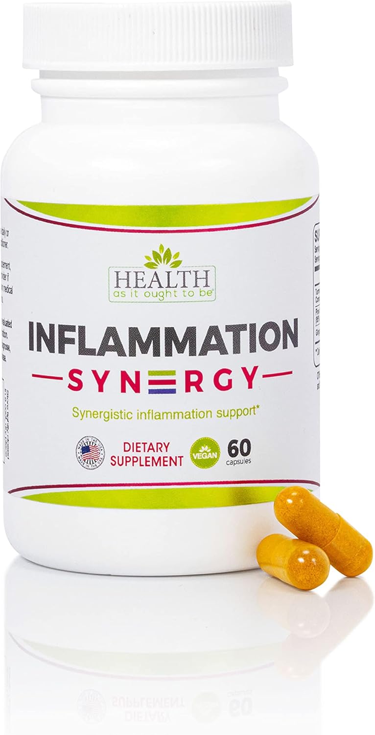 Physician Formulated Health As It Ought To Be Syn3rgy Supplement Capsules with Turmeric, Pine Bark, Ginger Root - 60 Count