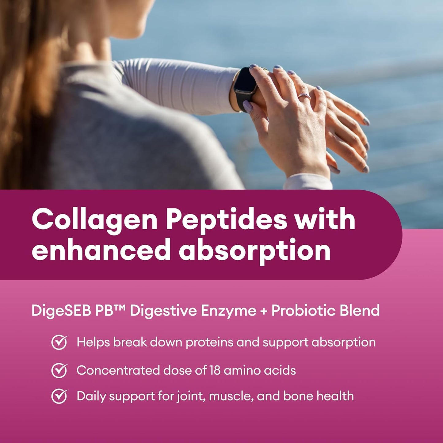 Physician's CHOICE Collagen Peptides Powder with Digestive Enzymes - Keto Protein for Hair, Skin, Joints - Grass Fed, Non-GMO - Two-pack