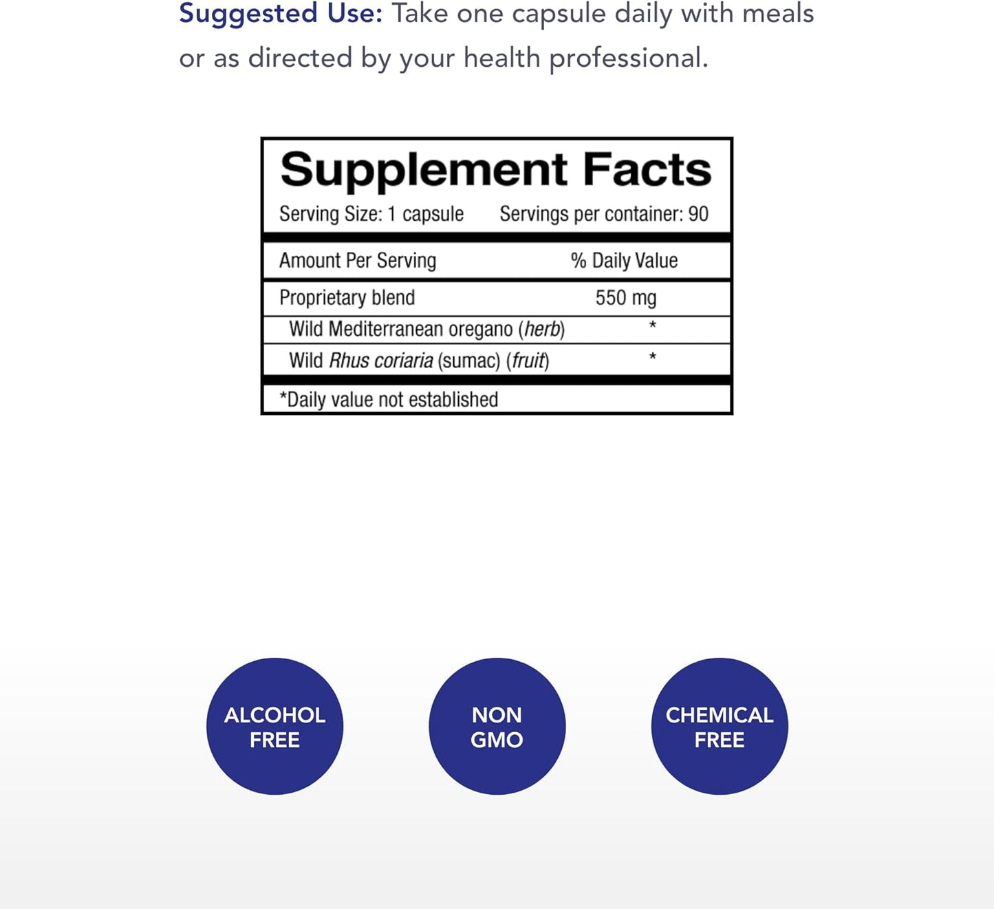 Physician's Strength Wild Oregano-Plus Capsules - 90 Count - Supports Immune System, Digestion, Bones, and Joints - Non-GMO - 90 Servings