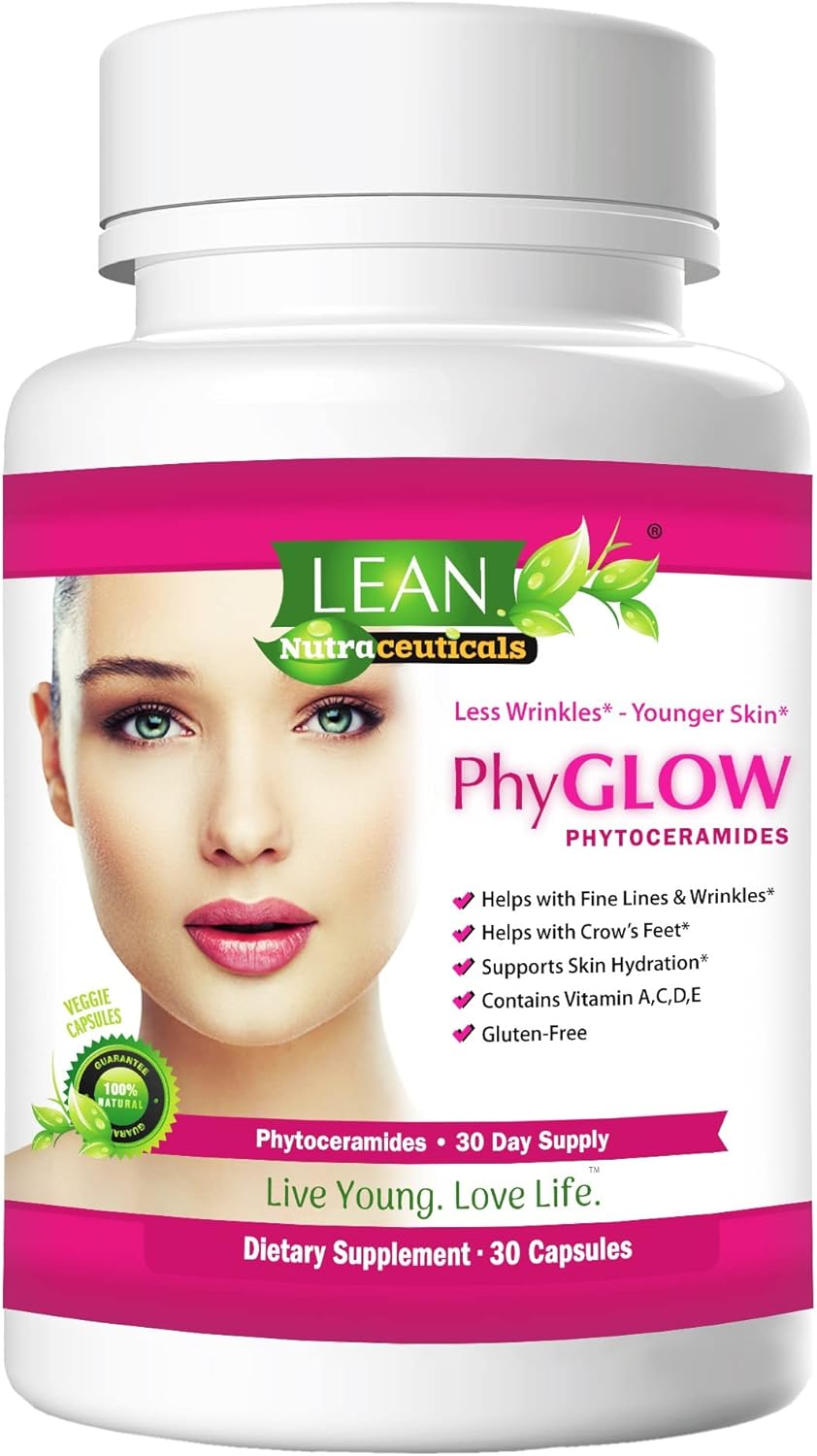 Phytoceramides 350mg Supplement with Multivitamins for Skin Hydration and Anti-Aging Support - 30 Capsules