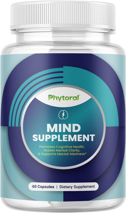 Phytoral Nootropic Brain Supplement - Memory & Focus Enhancer - Cognitive Health Complex - 60 Capsules