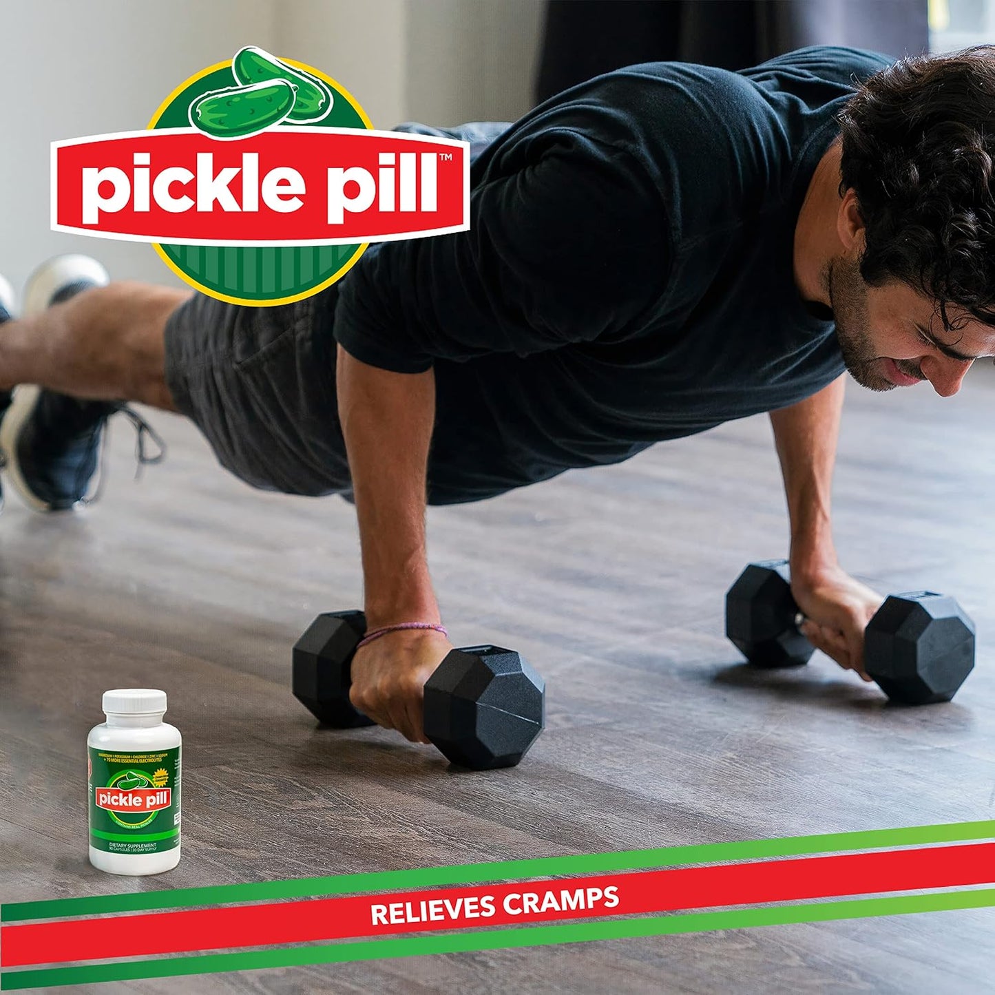 PicklePill Cramp Defense Tablets for Rapid Muscle Recovery - Electrolyte Hydration Powder with Vitamins and Minerals, 90 Count