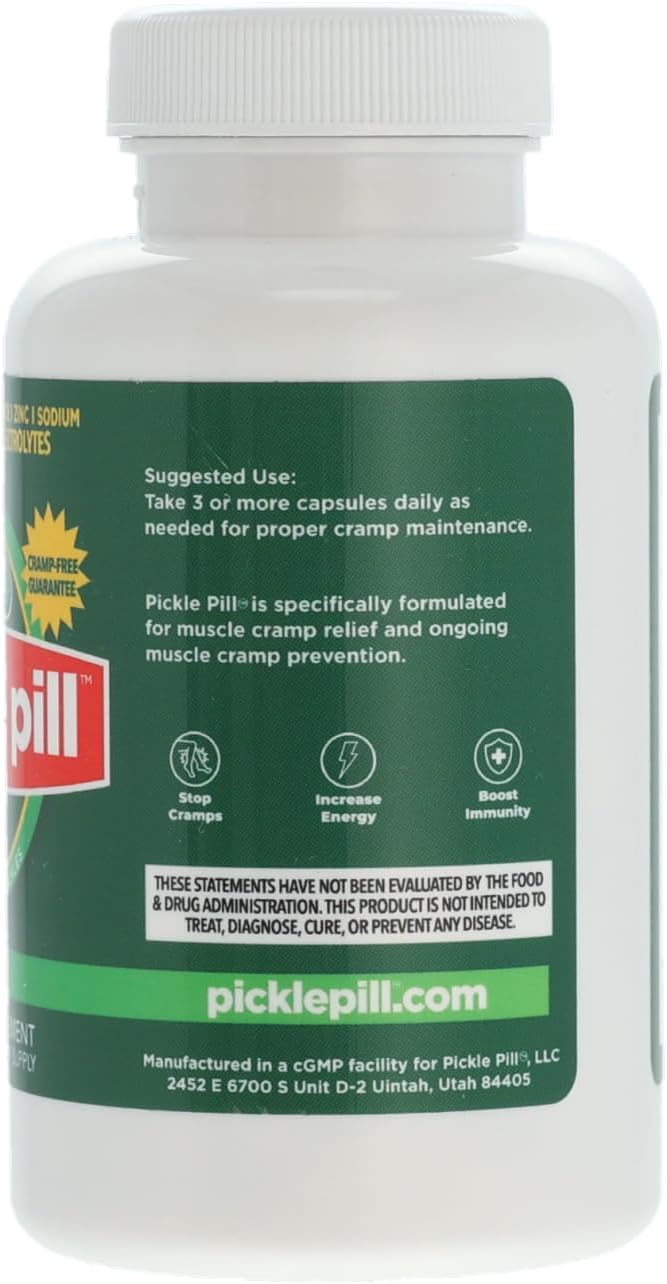 PicklePill Cramp Defense Tablets for Rapid Muscle Recovery - Electrolyte Hydration Powder with Vitamins and Minerals, 90 Count