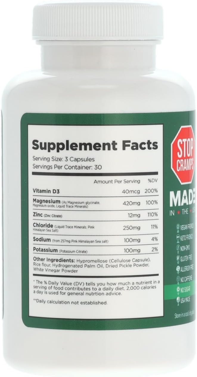 PicklePill Cramp Defense Tablets for Rapid Muscle Recovery - Electrolyte Hydration Powder with Vitamins and Minerals, 90 Count