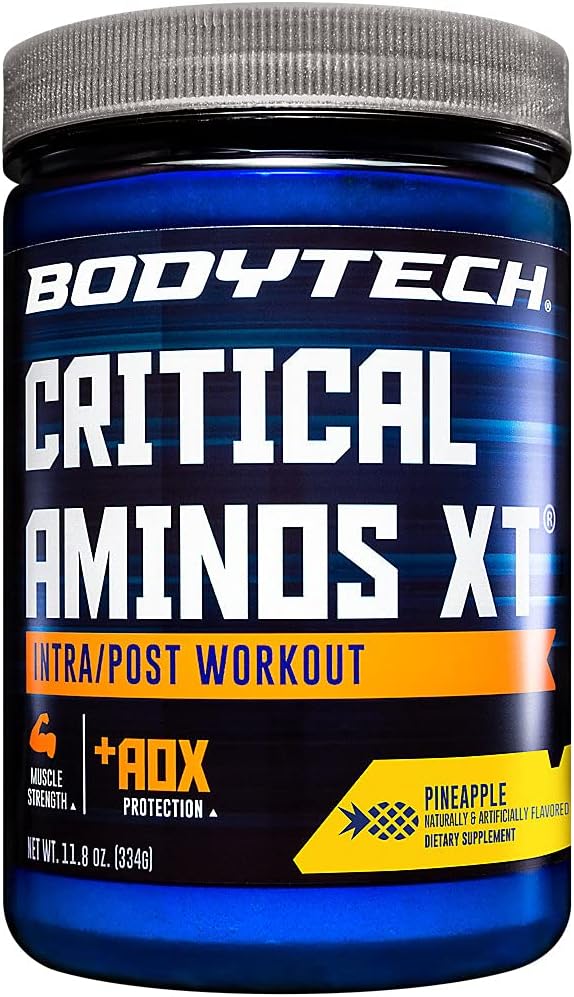 Pineapple BodyTech Critical Aminos XT Powder for Muscle Recovery - Intra & Post Workout (11.8 oz)