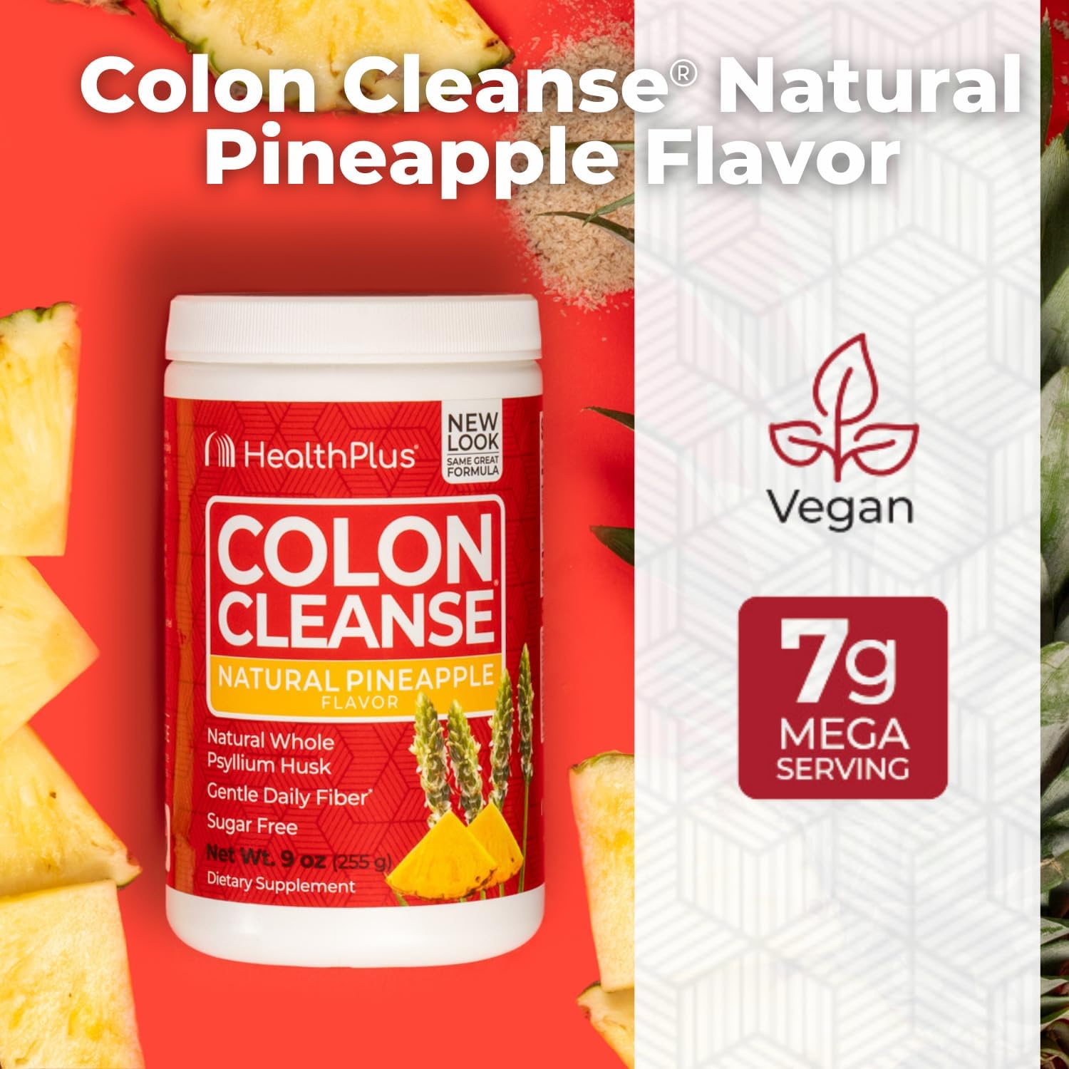 Pineapple Flavored Colon Cleanse Digestive Support with Natural Sweetener for Toxin Elimination and Reduced Bloating