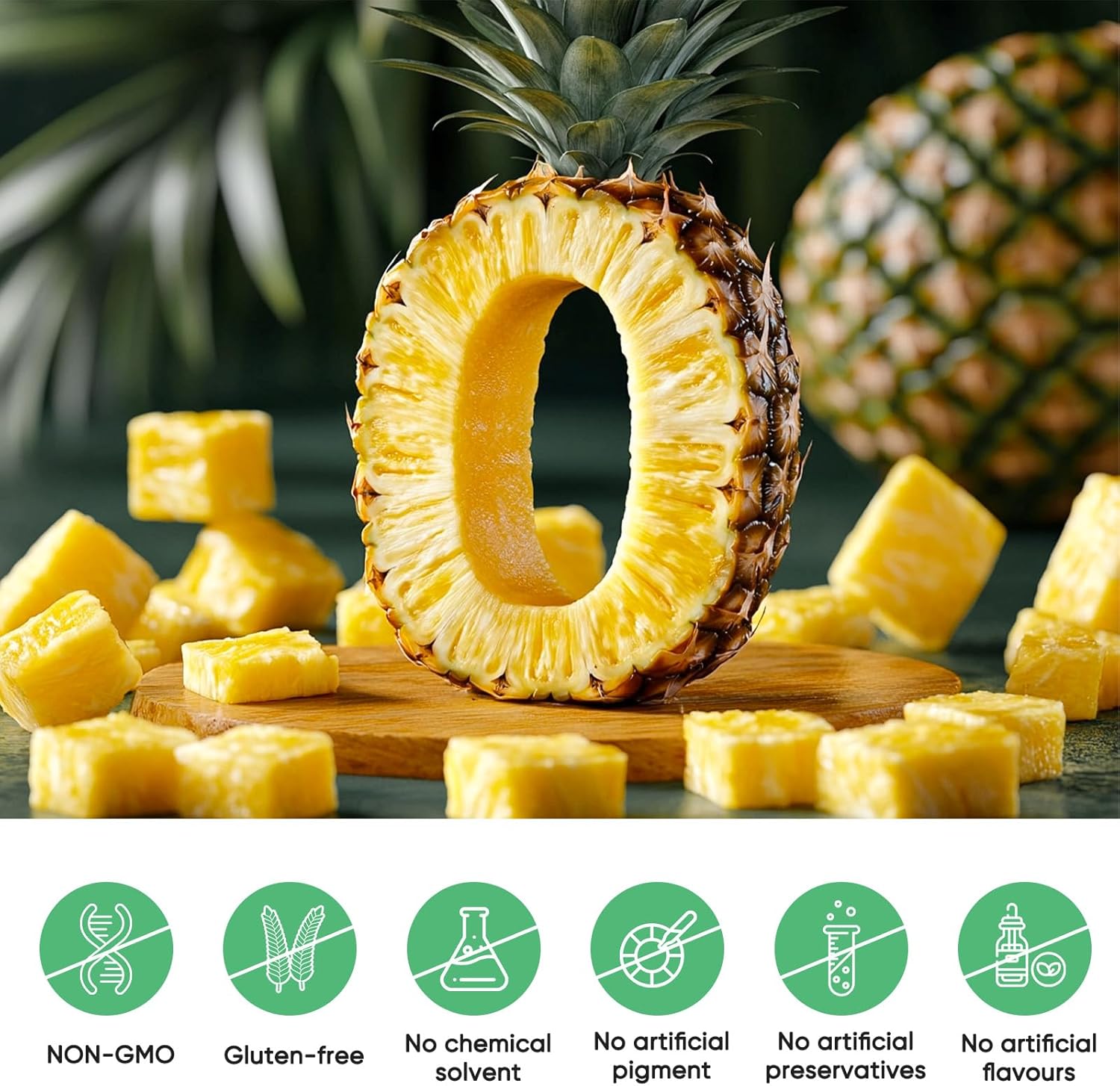 Pineapple Flavored Magnesium Glycinate Gummies 600mg - Natural Sleep Aid and Stress Relief for Adults - 60 Count