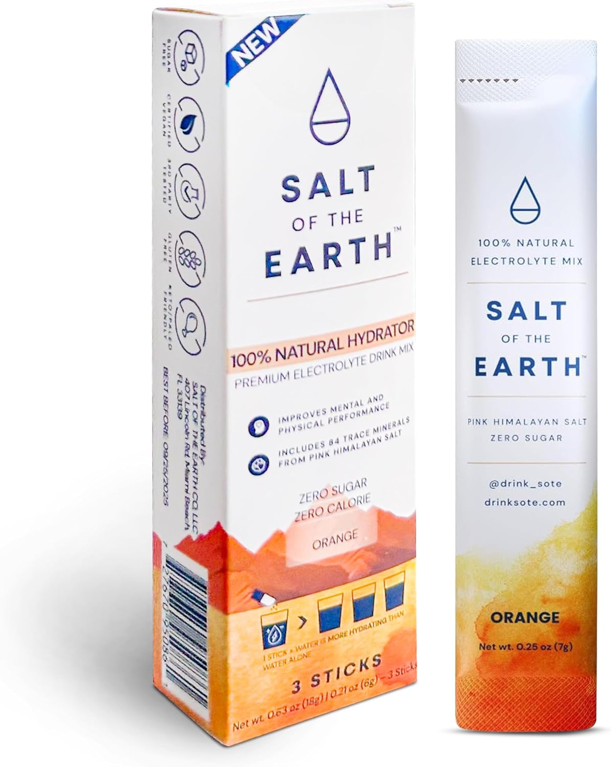 Pink Himalayan Salt Electrolyte Hydration Powder Packets - Zero-Sugar, Premium Ingredients, Keto & Paleo Friendly - 30 Chocolate Sticks
