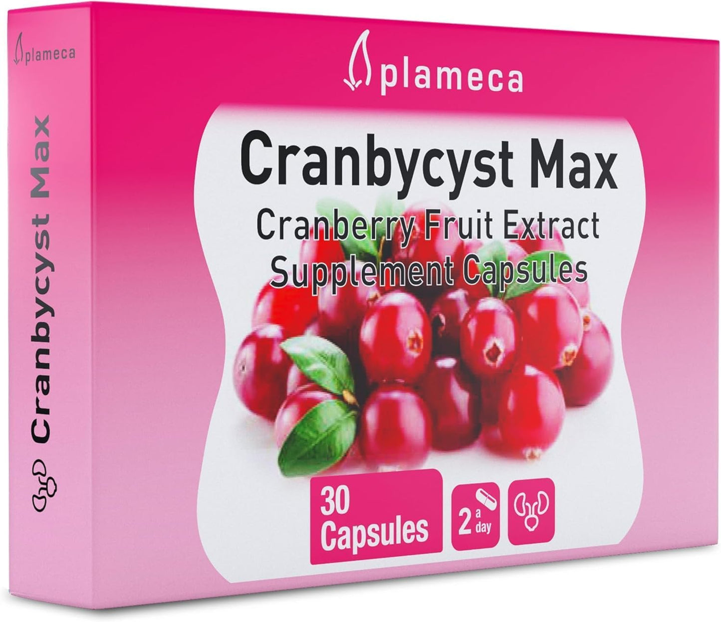 Plameca Cranbycyst Max: Urinary Tract Health Support with Cranberry Fruit Extract and Vitamin C - 30 Capsules
