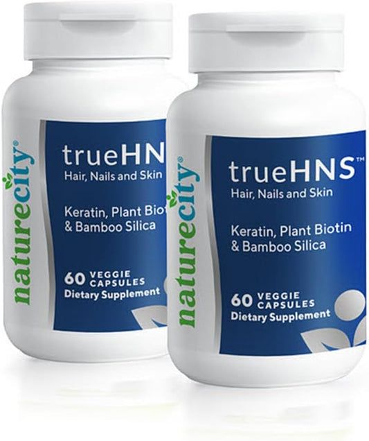 Plant Based Biotin and Cynatine Keratin Supplement for Hair, Nails, and Skin | Fuller, Stronger Hair and Nails | Non-GMO | 120 Capsules