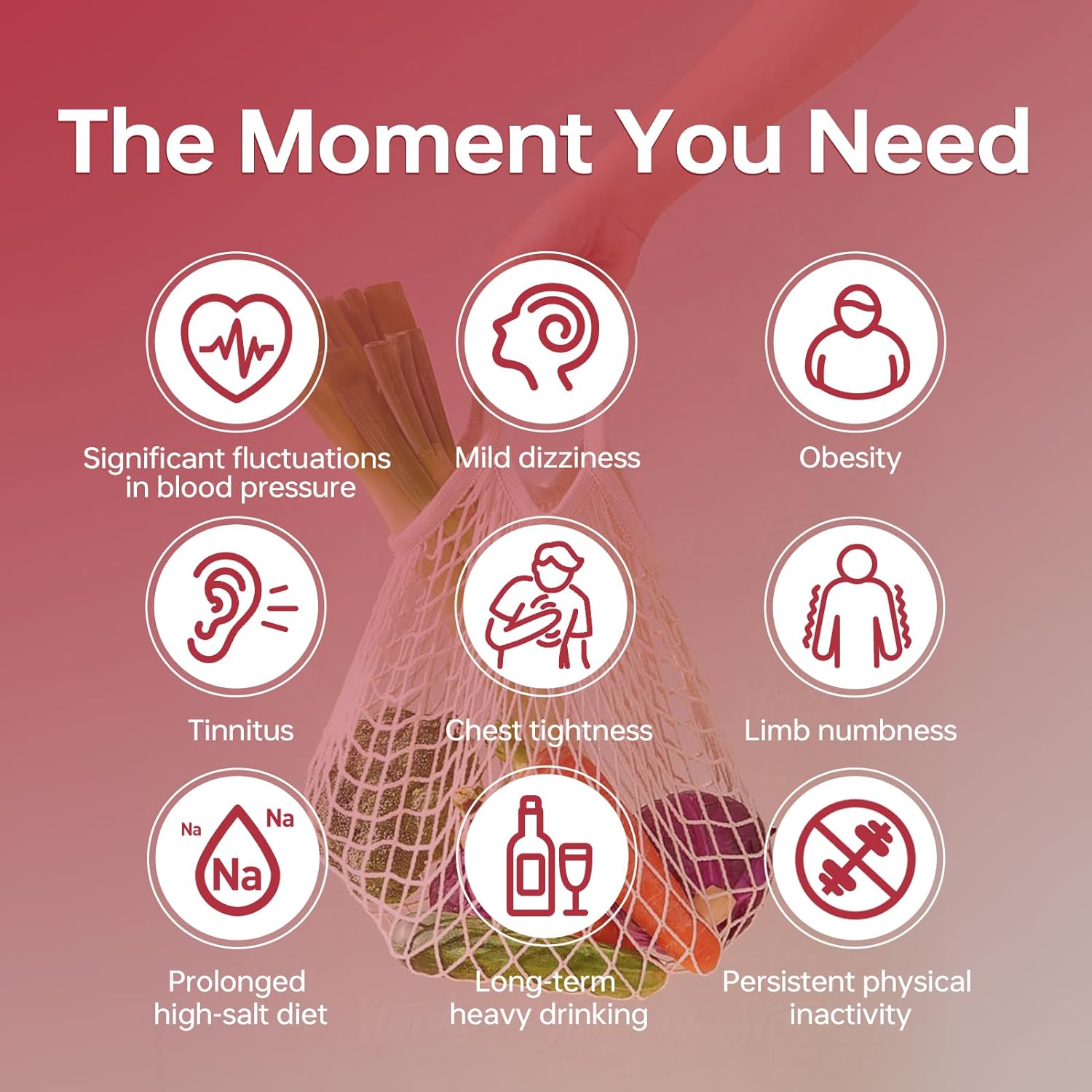 Plant-Based Blood Pressure Support Supplement with Black Garlic, Hawthorn, Beetroot - 60 Capsules