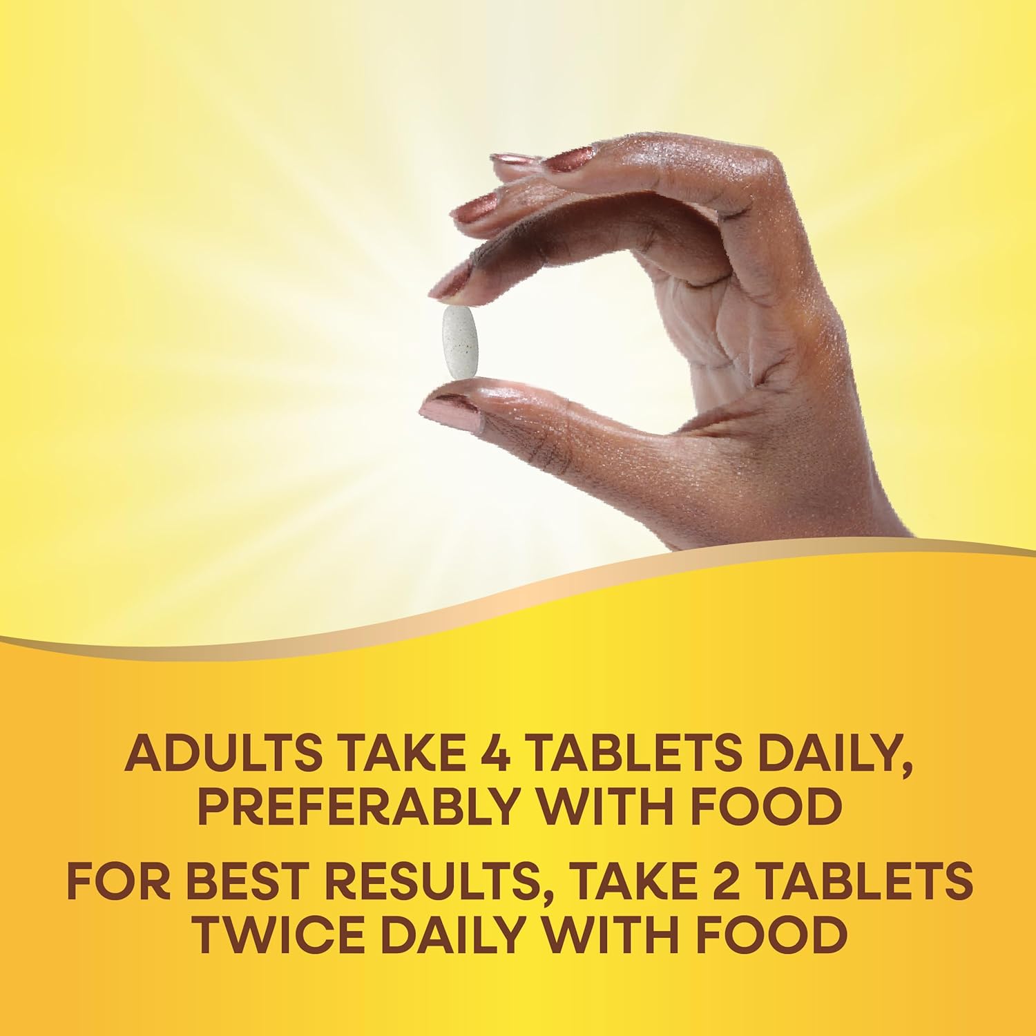 Plant-Based Calcium for Bone Support with Vitamin D3, K2, and Magnesium, 120 Tablets by Nature's Way Alive!