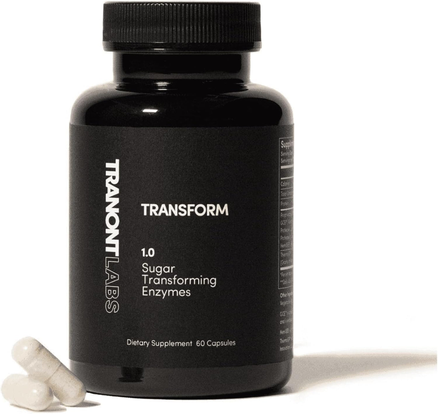 Plant-Based Energy Booster and Skin Care Supplement | Tranont Transform Capsules for Mental Clarity and Wellness