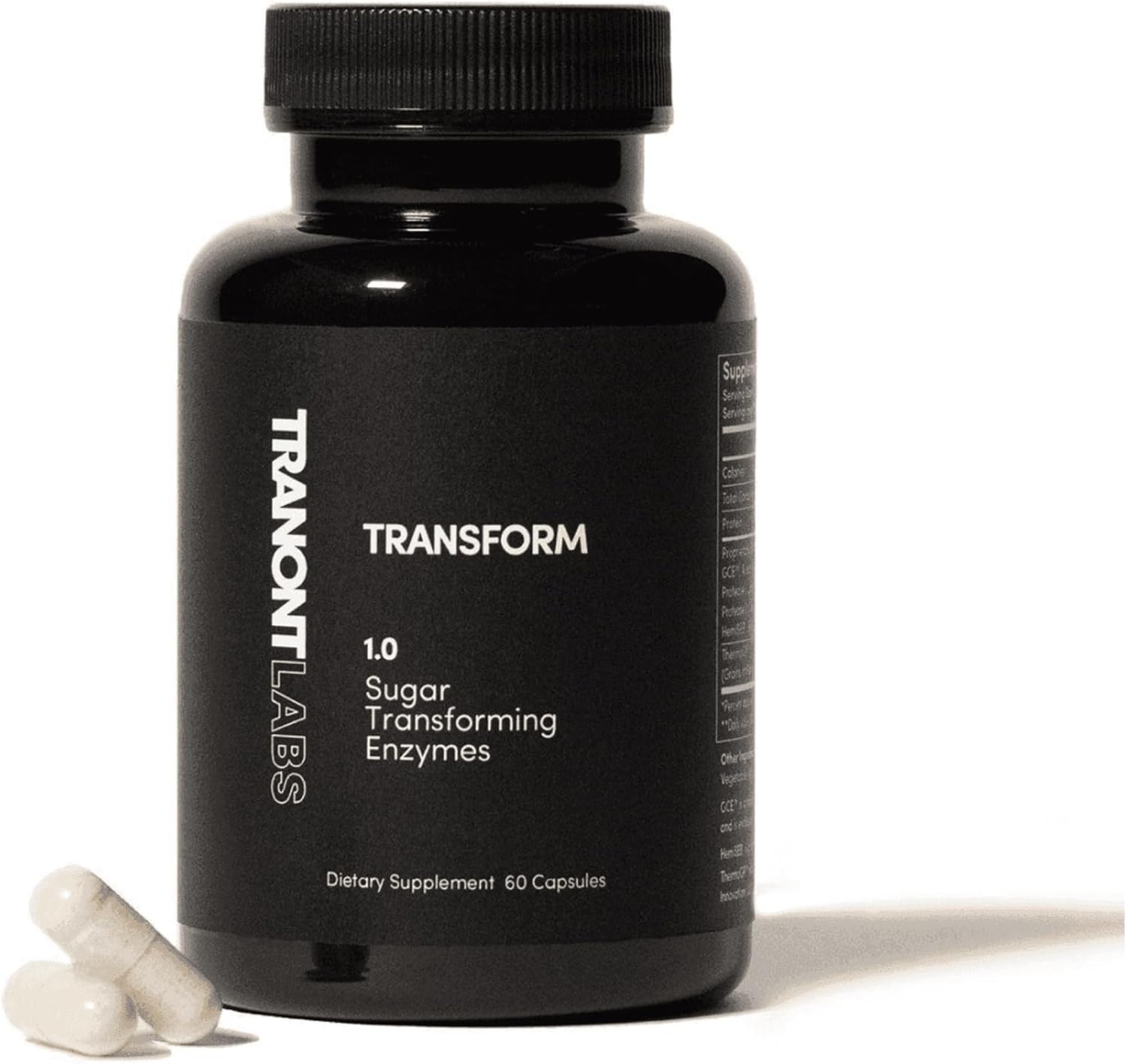 Plant-Based Energy Booster and Skin Care Supplement | Tranont Transform Capsules for Mental Clarity and Wellness