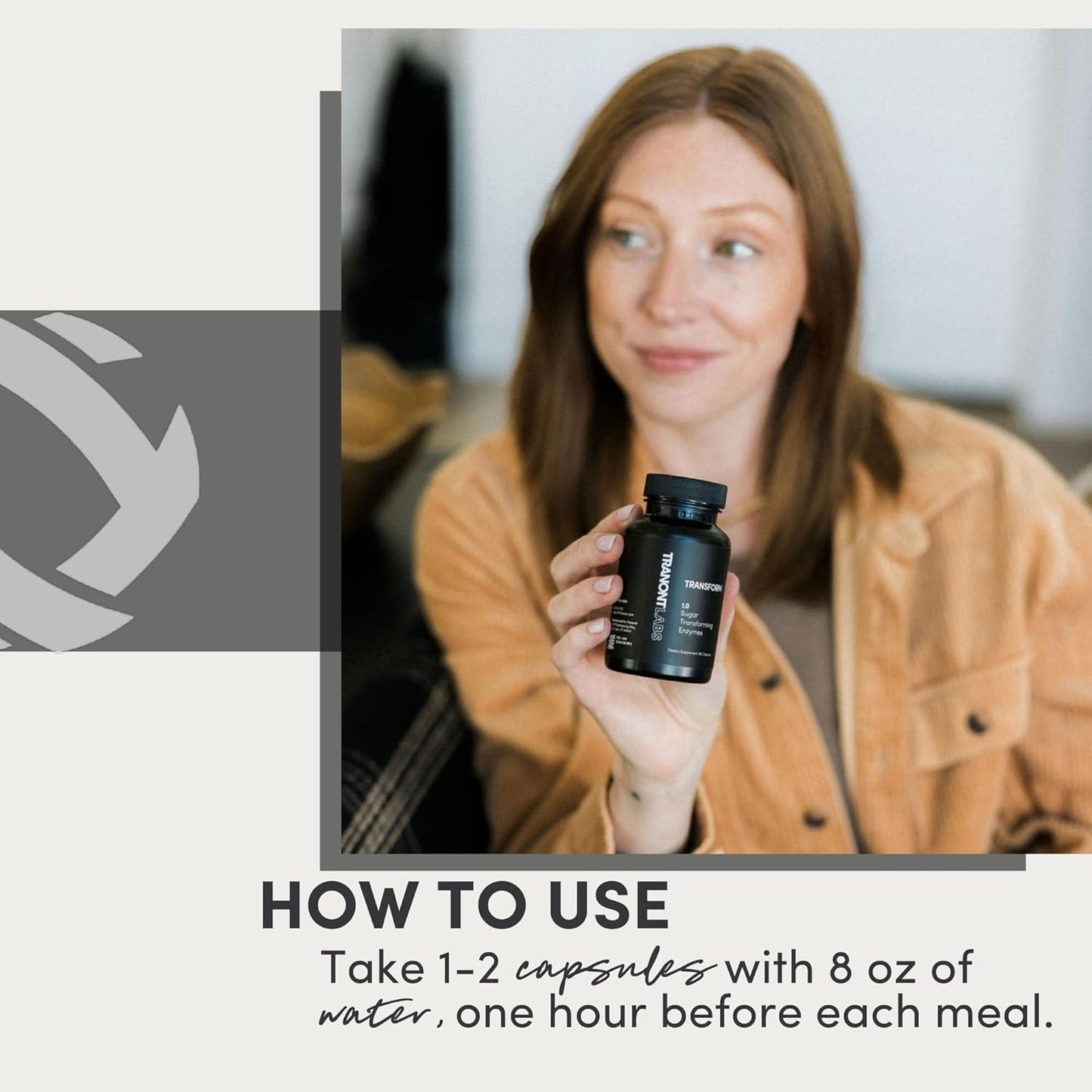 Plant-Based Energy Booster and Skin Care Supplement | Tranont Transform Capsules for Mental Clarity and Wellness