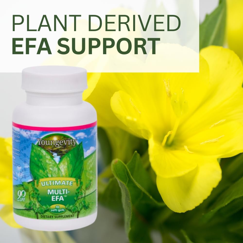 Plant-Based Evening Primrose EFA Supplement - Small Softgel for Adults & Children - 90 Softgels (Pack of 1) - Non-Fish Omega-3 Alternative