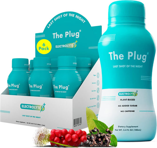 Plant Based Herbal Electrolyte Liver Cleanse & Repair Drink for Liver Support, Bloating Relief, Antioxidants & Minerals - Liver Complex Energy Drink (6-Pack)