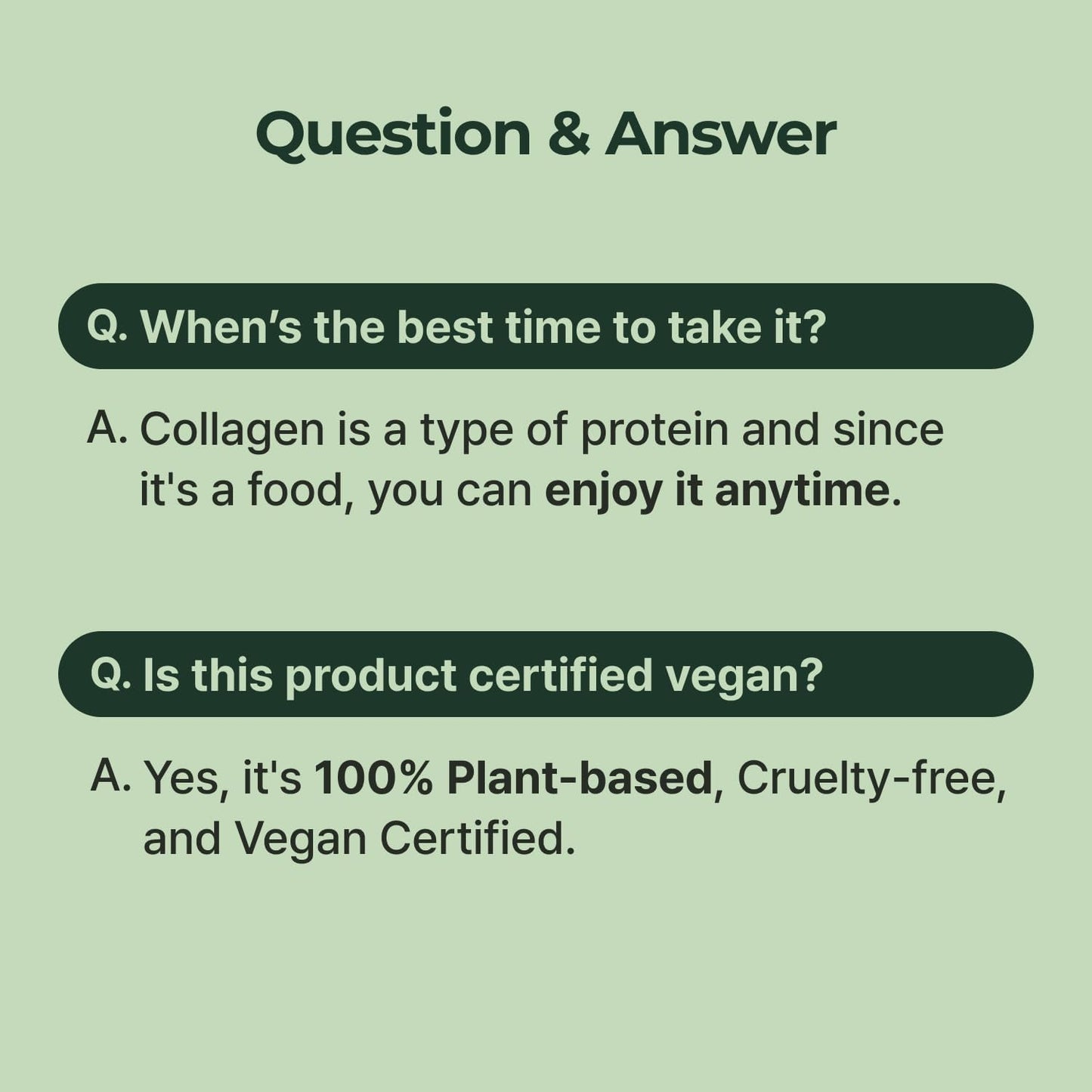 Plant-Based Liquid Collagen with Biotin for Hair, Skin, Nails - Lemon Flavor - 15 Servings - High Absorption - Halal & Kosher - Vegetarian Peptides