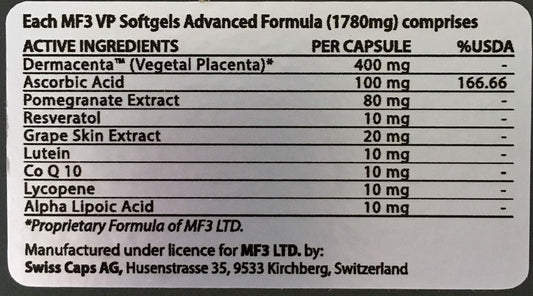Plant-Based MFIII Placenta Softgels for Enhanced Health and Vitality