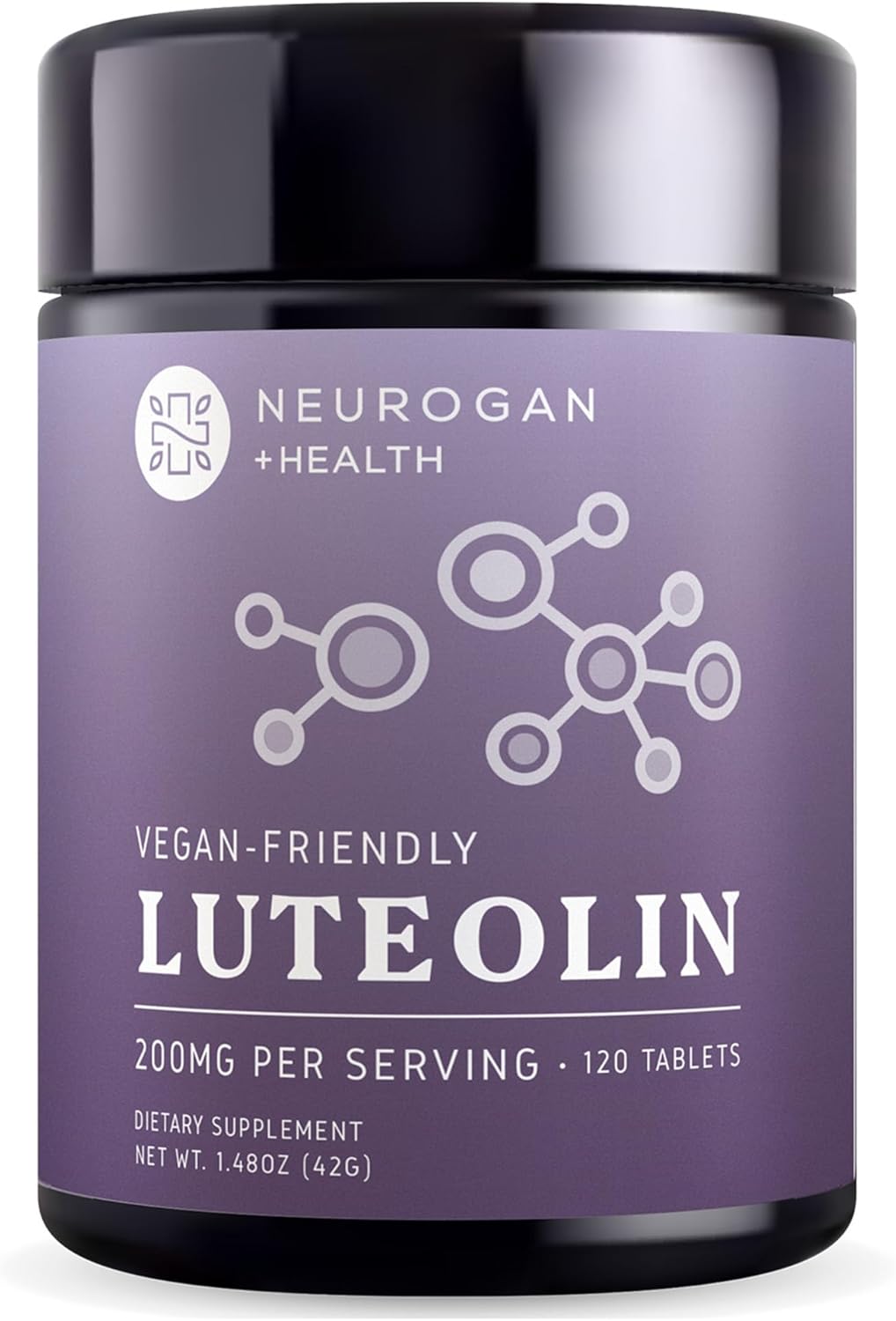 Plant-Based Neurogan Luteolin Tablets - 200 MG - 120 Count - Support Cellular, Brain, & Immune Health - Natural Bioflavonoids for Men & Women