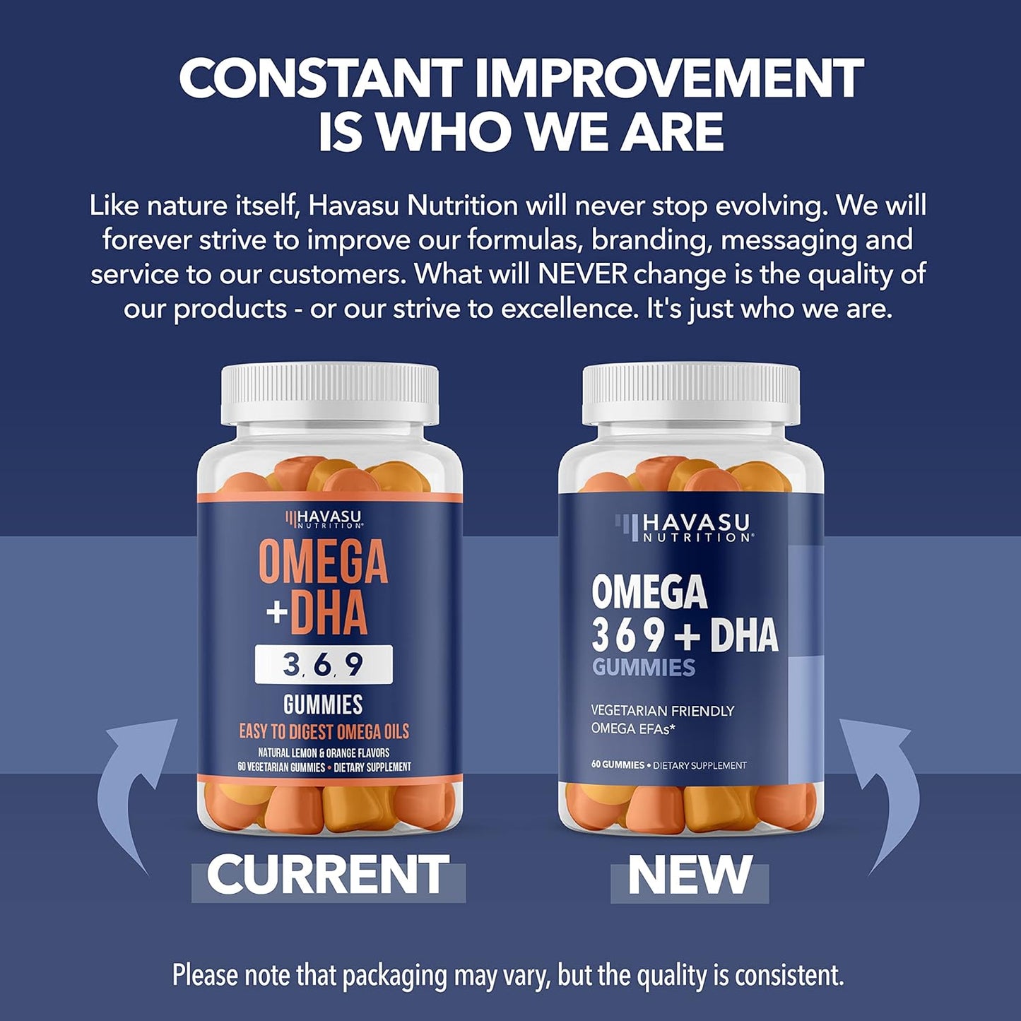 Plant-Based Omega 3 6 9 + DHA Gummies for Adults with Chia Seed Oil and Algae - Lemon and Orange Flavors - 60 Count