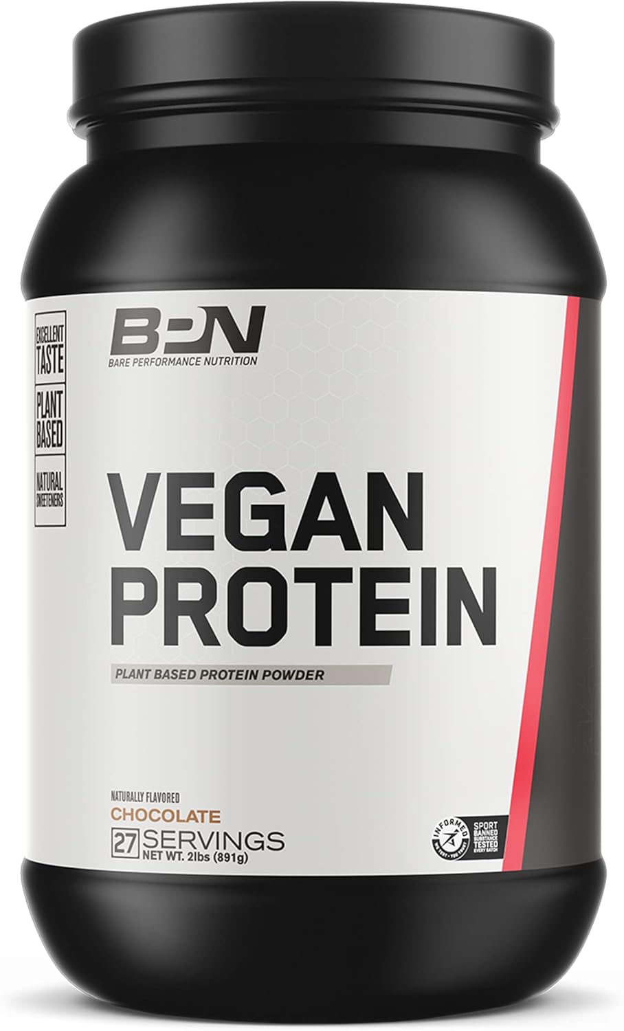 Plant-Based Protein Powder with Pea, Watermelon, and Pumpkin Protein - Vegan, Naturally Sweetened and Flavored - Chocolate Flavor (27 Servings)