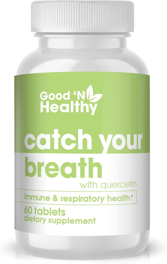 Plant Based Quercetin Supplement for Improved Immune and Respiratory Health - 60 Tablets